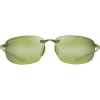 Occhiali da sole Maui Jim Hookipa Shiny Transparent Light Green Maui Ht MauiPure