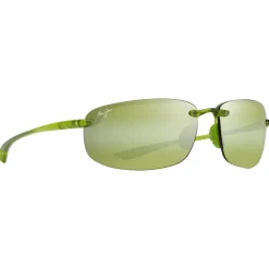 Occhiali da sole Maui Jim Hookipa Shiny Transparent Light Green Maui Ht MauiPure