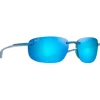 Occhiali da sole Maui Jim Hookipa Ultra Metal Matte Blue Blue Hawaii MauiUltra