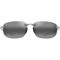 Occhiali da sole Maui Jim Hookipa Shiny Crystal Neutral Grey MauiPure