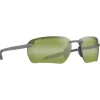 Occhiali da sole Maui Jim Hookipa Ultra G Metal Matte Grey Ht Green Photochromic MauiUltra
