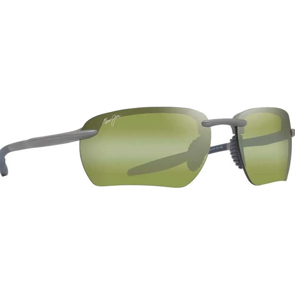 Occhiali da sole Maui Jim Hookipa Ultra G Metal Matte Grey Ht Green Photochromic MauiUltra