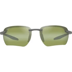 Occhiali da sole Maui Jim Hookipa Ultra G Metal Matte Grey Ht Green Photochromic MauiUltra
