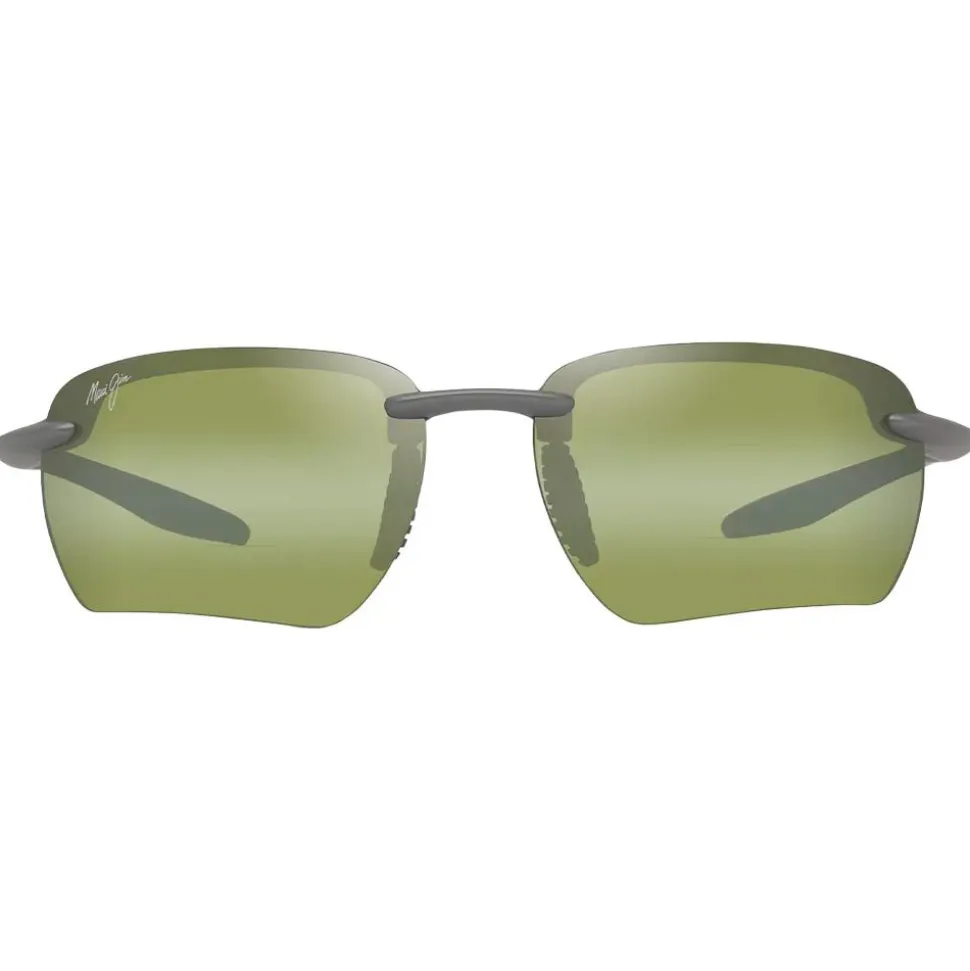 Occhiali da sole Maui Jim Hookipa Ultra G Metal Matte Grey Ht Green Photochromic MauiUltra