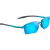 Occhiali da sole Maui Jim Hookipa Ultra G Asian Fit Shiny Transparent Blue Blue Hawaii MauiUltra