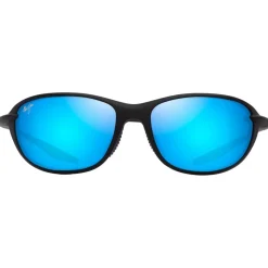 Occhiali da sole Maui Jim Hookipa Ultra R Matte Black Blue Hawaii MauiUltra