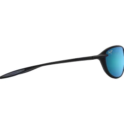 Occhiali da sole Maui Jim Hookipa Ultra R Matte Black Blue Hawaii MauiUltra