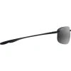 Occhiali da sole Maui Jim Ho'okipa Xlarge Noir Brillant Neutral Grey MauiPure