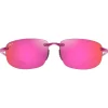 Occhiali da sole Maui Jim Hookipa Shiny Trans Cyclamen Pink Maui Sunrise MauiPure