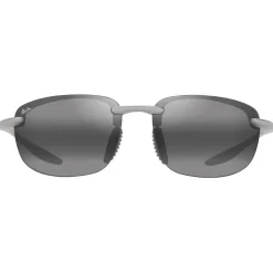 Occhiali da sole Maui Jim Hookipa Ultra Metal Matte Silver Neutral Grey MauiUltra