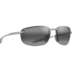 Occhiali da sole Maui Jim Hookipa Ultra Metal Matte Silver Neutral Grey MauiUltra