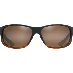 Occhiali da sole Maui Jim Kaiwi Channel Stripe Dark Brown Bronze Hcl Mineral Superthin