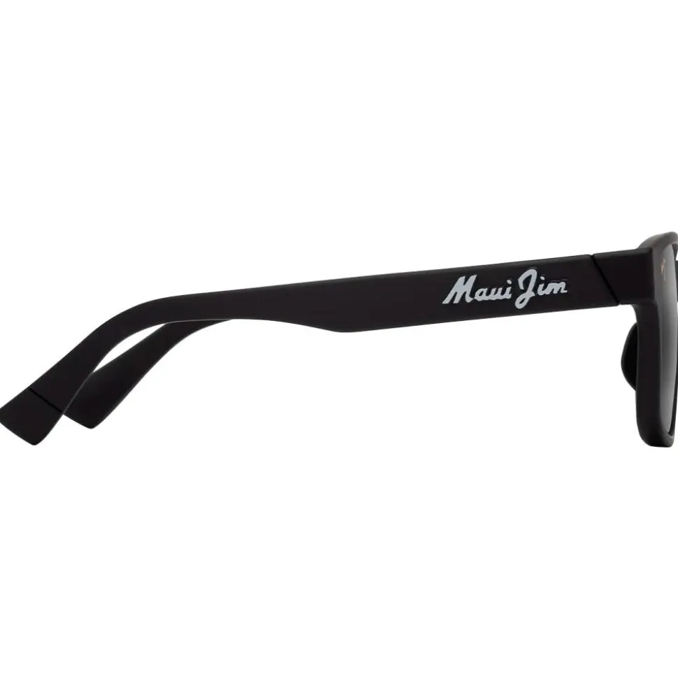 Occhiali da sole Maui Jim Kuniahi Asian Fit Matte Black Neutral Grey MauiPure