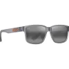 Occhiali da sole Maui Jim Kuniahi Asian Fit Matte Transparent Grey Neutral Grey MauiPure