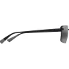 Occhiali da sole Maui Jim Laulima Noir Mat Neutral Grey MauiPure