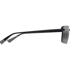Occhiali da sole Maui Jim Laulima Noir Mat Neutral Grey MauiPure