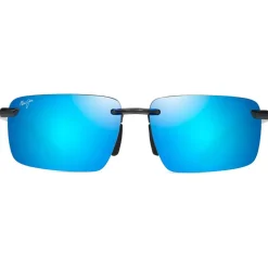 Occhiali da sole Maui Jim Laulima Gris Foncé Transparent Blue Hawaii MauiPure