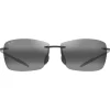 Occhiali da sole Maui Jim Lighthouse Shiny Transparent Light Grey Neutral Grey MauiPure