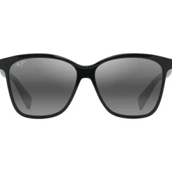 Occhiali da sole Maui Jim Liquid Sunshine Noir Brillant Gris Neutre MauiPure