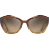 Occhiali da sole Maui Jim Lotus Chocolat Dégradé Bronze Hcl Minéral SuperThin