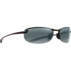 Occhiali da sole Maui Jim Makaha Noir Brillant Gris Neutre Polycarbonate Bidegrade