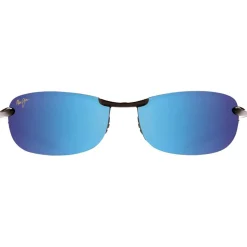 Occhiali da sole Maui Jim Makaha Noir Brillant Blue Hawaii