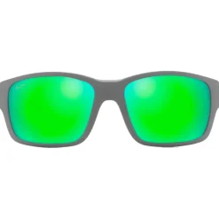 Occhiali da sole Maui Jim Mangroves Mat Foncé Gris Clair MauiGreen Mineral Superthin