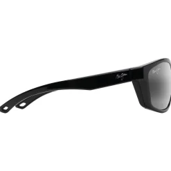 Occhiali da sole Maui Jim Nuu Landing Noir Brillant Gris Neutre Mineral Superthin
