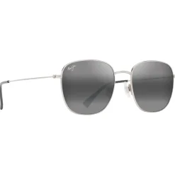 Occhiali da sole Maui Jim Olali Asian Fit Argent Brillant Noir Gris Neutre MauiPure