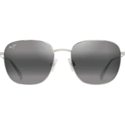 Occhiali da sole Maui Jim Olali Asian Fit Argent Brillant Noir Gris Neutre MauiPure