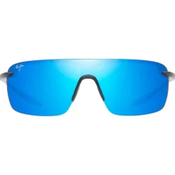 Occhiali da sole Maui Jim Palulu Matte Black Blue Hawaii MauiBrilliant