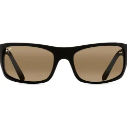 Occhiali da sole Maui Jim Peahi Noir Mat Caoutchouc Hcl Bronze Minéral Superthin
