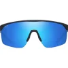 Occhiali da sole Maui Jim Pāluna Matte Black Blue Hawaii MauiBrilliant