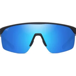 Occhiali da sole Maui Jim Pāluna Matte Black Blue Hawaii MauiBrilliant