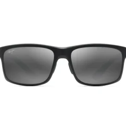 Occhiali da sole Maui Jim Pokowai Arch Noir Matte Gris Neutre MauiPure