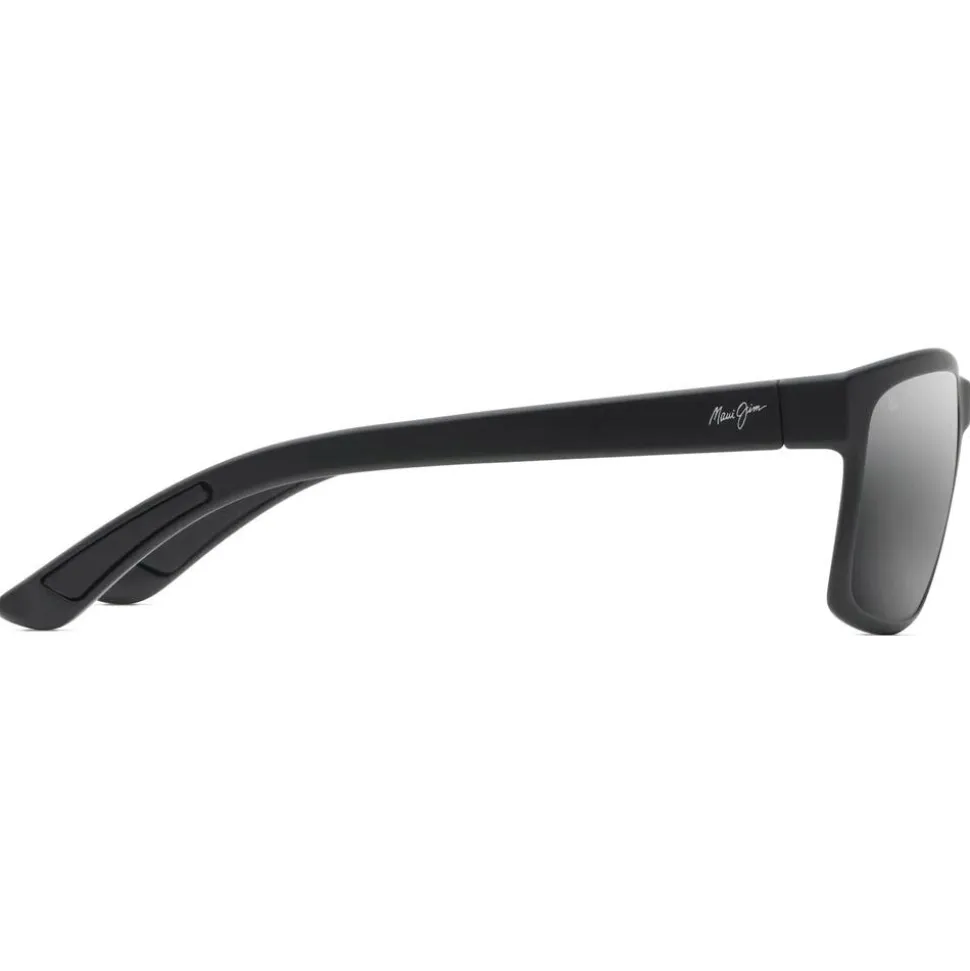 Occhiali da sole Maui Jim Pokowai Arch Noir Matte Gris Neutre MauiPure