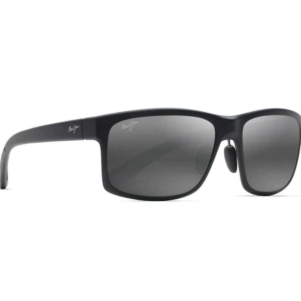 Occhiali da sole Maui Jim Pokowai Arch Noir Matte Gris Neutre MauiPure