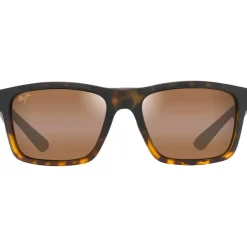Occhiali da sole Maui Jim The Flats Noir Ecaille Hcl Bronze Mineral Superthin