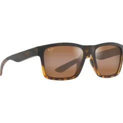 Occhiali da sole Maui Jim The Flats Noir Ecaille Hcl Bronze Mineral Superthin