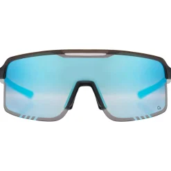 Occhiali da sole Mundaka Optic Hiru Matte Crystal Grey Smoke Cx Full Blue Revo