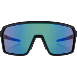 Occhiali da sole Mundaka Optic Kjerag Black Mat Smoke Cx Green Revo