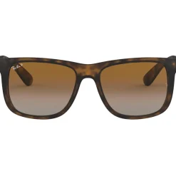 Occhiali da sole Ray Ban RB4165 Justin Classic Matte Havana Brown Grey Polar