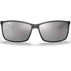 Occhiali da sole Ray Ban RB4179 Liteforce Tech Matte Black Silver Gradient Mirror Polar