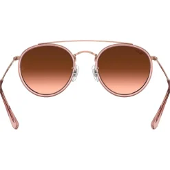 Occhiali da sole Ray Ban RB3647N Round Double Bridge Polished Copper Gradient Brown