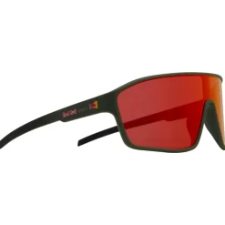 Occhiali da sole Red Bull Spect Daft Olive Gradient Black Brown Red Orange Mirror