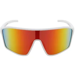 Occhiali da sole Red Bull Spect Daft Shiny White Brown Red Brown Red Orange Mirror