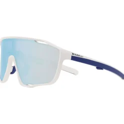 Occhiali da sole Red Bull Spect Kraft Matt White Blue Smoke Blue Mirror