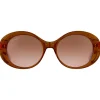 Occhiali da sole Serengeti Bacall Shiny Crystal Caramel Brown Drivers Gradient