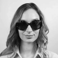 Occhiali da sole Serengeti Bacall Shiny Black Transparent Layer Polarized 555nm