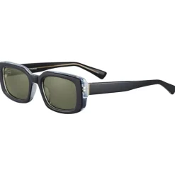 Occhiali da sole Serengeti Nicholson Shiny Black Transparent Layer Mineral Polarized 555nm